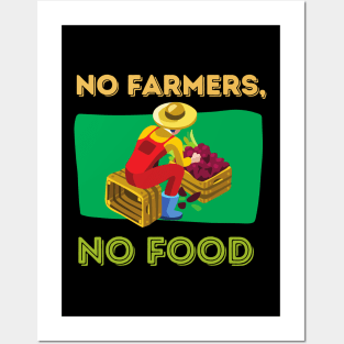 No Farmers, No Food Posters and Art